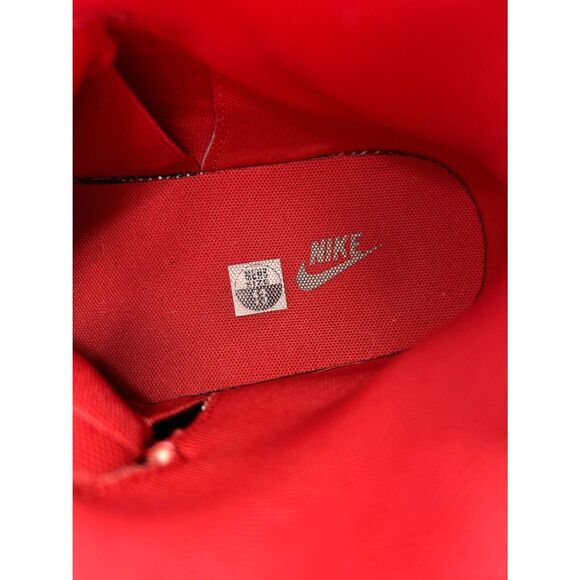 Nike's Marxman Sneakers University Red Leather Tops Sz-13 Hook & Loop Closures - Picture 10 of 11